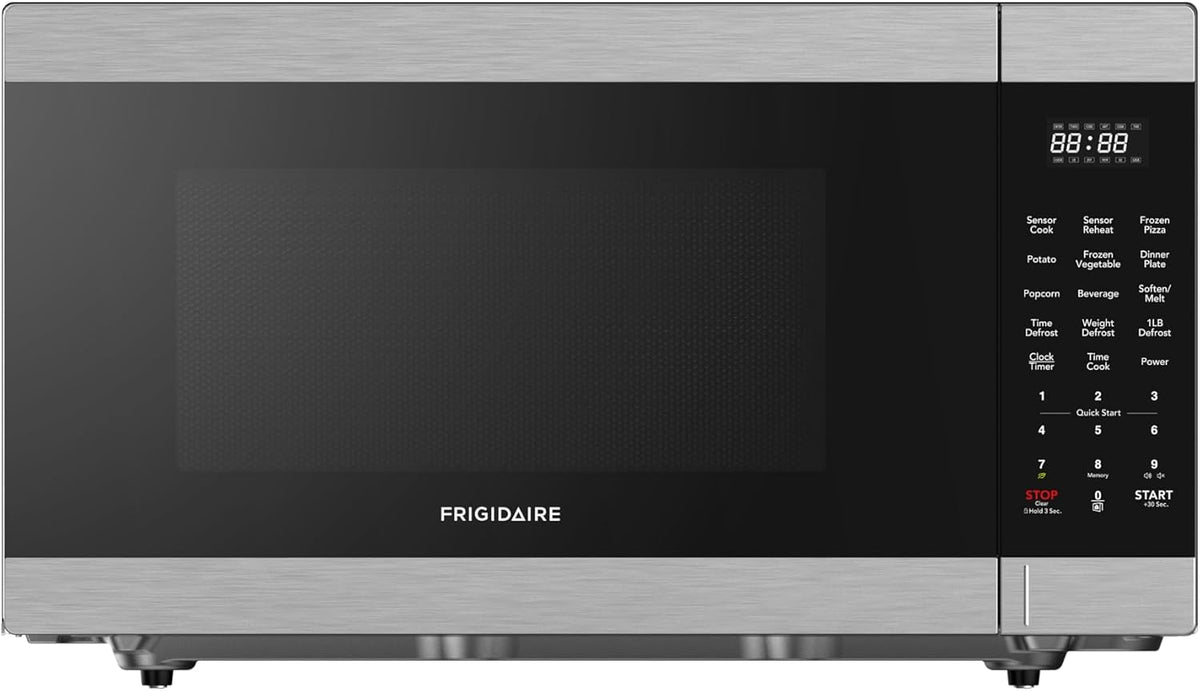 Frigidaire Four micro-ondes, 1, 200 Watts, acier inoxydable, minuterie, verre, Multi Function, Programmable
