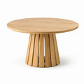 Table ronde en bois de chêne massif 120 cm