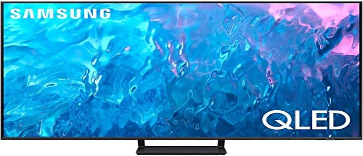 Téléviseur Samsung QE55Q75C, télécommande, 55 Pouces, 76 × 76, 8 × 25, 3 cm, éclairage LED, QLED, Dolby Atmos