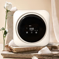 Mini lave-linge GEJLELDS, acier inoxydable, Machine À Laver Compacte Et Essoreuse avec Baril Intérieur en Acier Inoxydable, 3, 5 L, pour Appartement