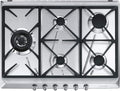 Smeg SRV575GH5 Plaque de cuisson, 560 mm, acier inoxydable, 10 800 W, 120 cm, 5 kW, 5, 00 kW, 1, 10 kW, 2, 60 kW, 1, 70 kW, 5 Brûleurs