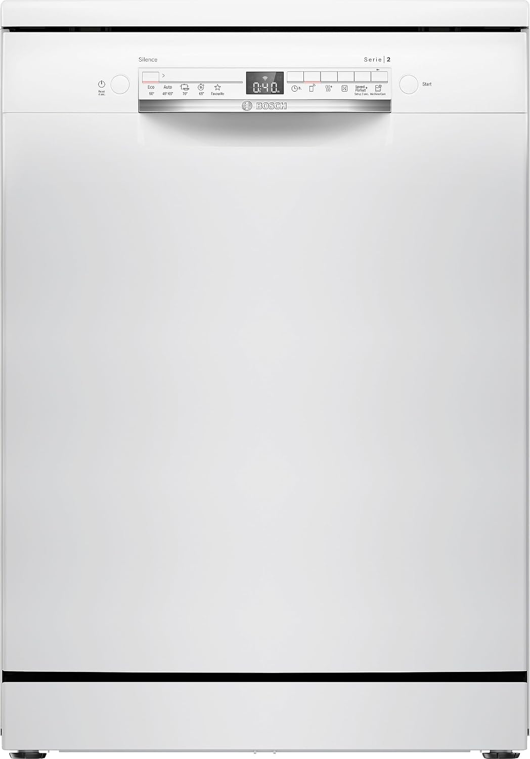 Bosch SMS2HTW02E Lave-vaisselle, 60 cm, réglable, 6 programmes, Série 2, Blanc, pose libre