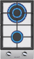 BELDEKO Plaque de cuisson, 30 cm, acier inoxydable, 5200 W, 29 × 50 cm, 27 × 48 cm, 60 cm, 3400 W, 1800 W, Grilles en Fonte