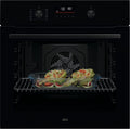 AEG Four encastrable, éclairage LED, 3 niveaux, 45 programmes, 45 programmes automatiques, écran tactile LED, noir, commande tactile, pyrolyse