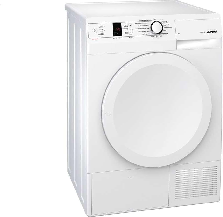 Gorenje Sèche-linge, 7565 L, éclairage LED, 7 kg, 85 × 60 × 60 cm, 4, 95 L, 35 cm, 1000 W, 65 dB, 1 mode, pompe à chaleur