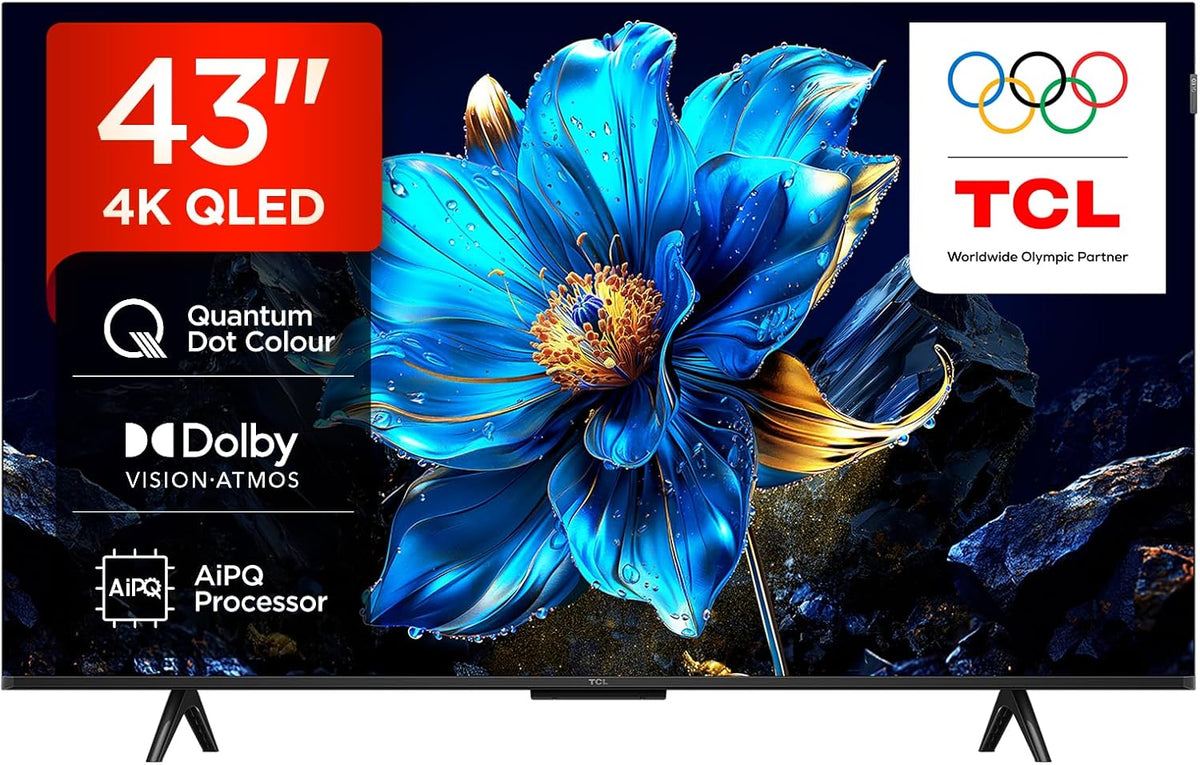 Téléviseur TCL 43P7K, QLED 43' 43P7K UltraHD 4K Dolby Atmos Google TV