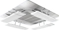 Générique CVB325 Lot de 4 déflecteurs d'air pour climatiseur cassette de plafond, protection contre le soufflage direct