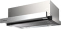 Hotte aspirante TAURUS TS60IXAL, TS60IXAL Hotte télescopique en acier inoxydable, éclairage LED, 60 cm, 65 W, 2 vitesses, 2 niveaux, 2 MODES, 65W