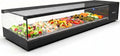 Réfrigérateur de présentation MBH - MAQUINARIA BAR HOSTELERÍA, éclairage LED, 132 × 38 cm, pour bar et restaurant., verre, 3 × 40 mm