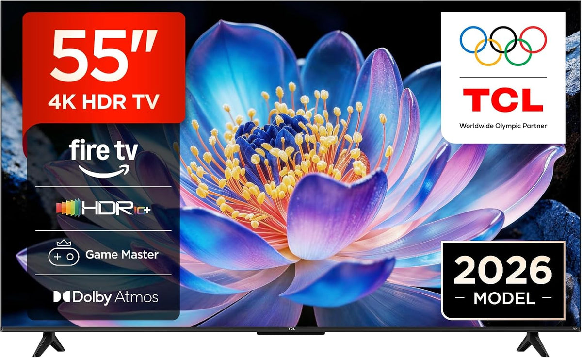TCL 55V6D HDR10 Téléviseur, 55 Pouces, 55V6D 55 Pouces 4K HDR, AirPlay 2, Dolby Atmos, Fire TV, Game Master, Motion Clarity