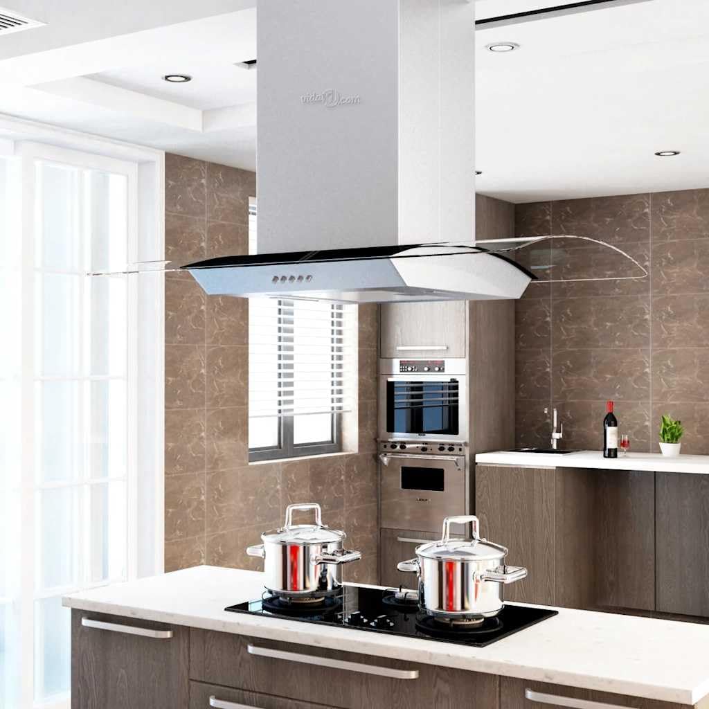 Hotte aspirante, éclairage LED, acier inoxydable, 90 cm, 240 V, 180 W, 150 mm, 3 vitesses, 3 niveaux, 756 m3/h, 22KG, 60 Hz, Poids 22KG, verre