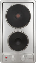 Plaque de cuisson KLARSTEIN, éclairage LED, 6 Niveaux, acier inoxydable, 2 Foyers, 2 Foyers/Zones, 3000 Watts, encastrable, Electrique