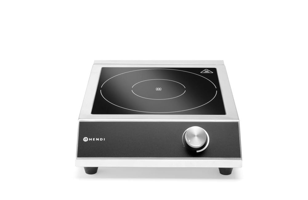 Plaque de cuisson, 120 mm, réglable, acier inoxydable, HENDI, 260 mm, 100 mm
