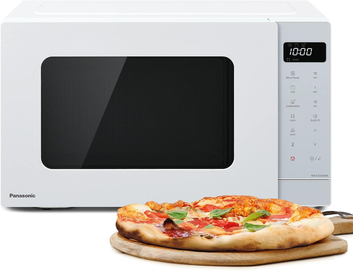 Panasonic Four micro-ondes, réglable, NN-K35NWMEPG, 900W, 8 Programmes, 24 Litres, Puissance de 900W, 8 Programmes Automatiques, Blanc
