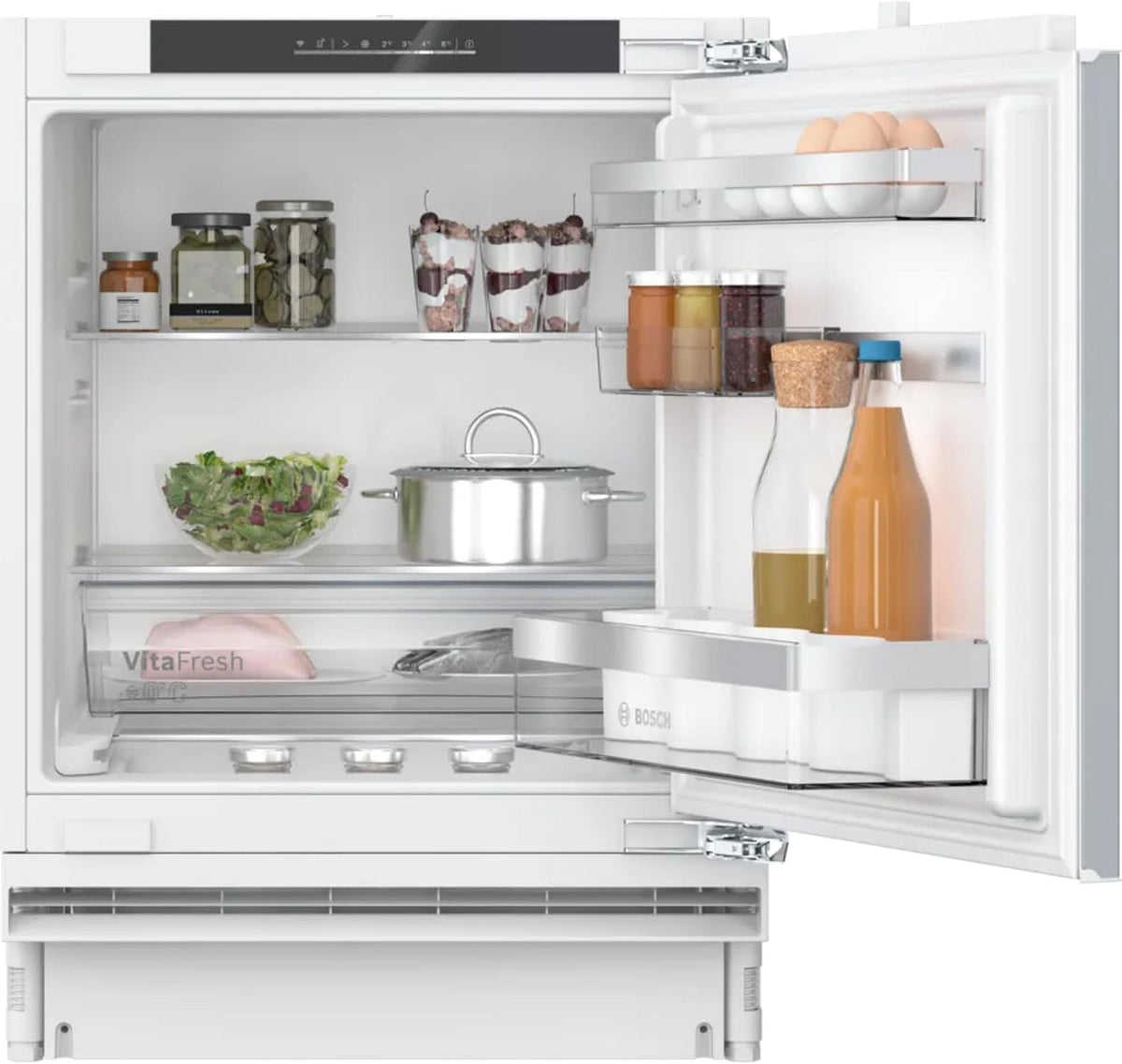 Réfrigérateur Bosch KUR21ADE0, fraîcheur plus longue avec VitaFresh 0o, 82 × 60 cm, 134 l, 36 dB, éclairage LED, encastrable, niche