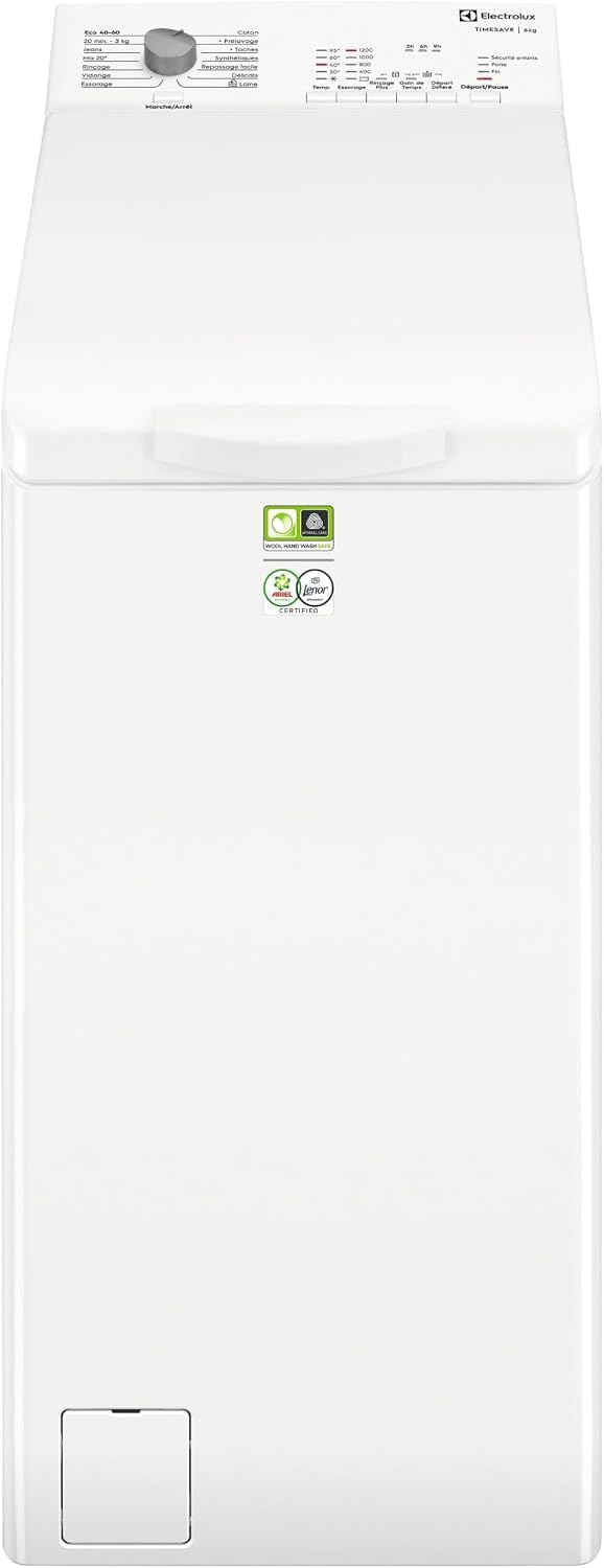 Electrolux 1200trs EWQ6412B Lave-linge, 42 L, moteur Inverter, 78 dB, 6kg, 30°C
