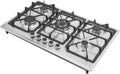 Plaque de cuisson Zalydala, 1 kw, pour restaurants, acier inoxydable, 5 feux, Cuisinière à gaz, design multi-brûleurs, grandes familles