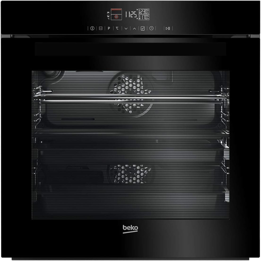Four encastrable, verre, 80 l, Beko, PAL-7768287621, 14 fonctions, chaleur tournante