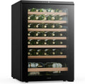 Cave à vin, clayettes en bois, éclairage LED, 31 cm, KLARSTEIN, 38 dB, 18 °C, 48 bouteilles, 4 °C, Bevora Réfrigérateur à vin 48 bouteilles