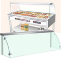 Casier pour présentoir de comptoir, acier inoxydable, 60 × 53 × 50 cm, 5 mm, verre