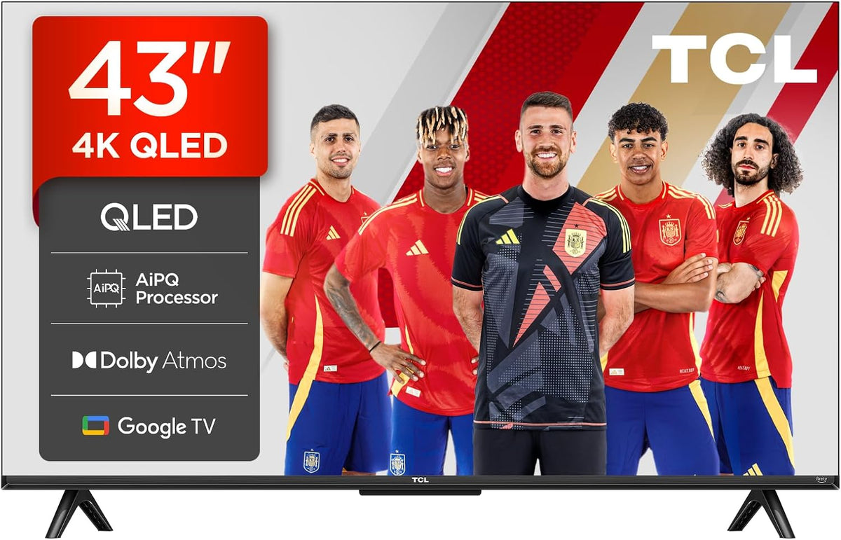TCL 43T69C 3840x2160 Téléviseur, 109 cm, Wi-Fi, 4K UHD, HDR10, TV QLED 43, 3xHDMI 2.1, WiFi, Android TV, DOLBY VISION, Google TV, Dolby Atmos