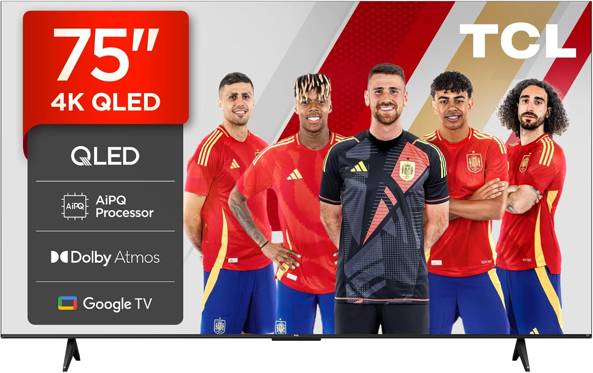 TCL 75T69C Téléviseur, éclairage LED, HDR10, 4K UHD, 4K HDR, QLED, Google TV, Dolby Vision, Game Master, Motion Clarity