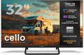 Cello CTRAV-32TZ Téléviseur, CTRAV-32TZ TV LED Smart 32' sans Cadre 12V avec Tizen OS de Samsung, Bluetooth, éclairage LED, HDMI