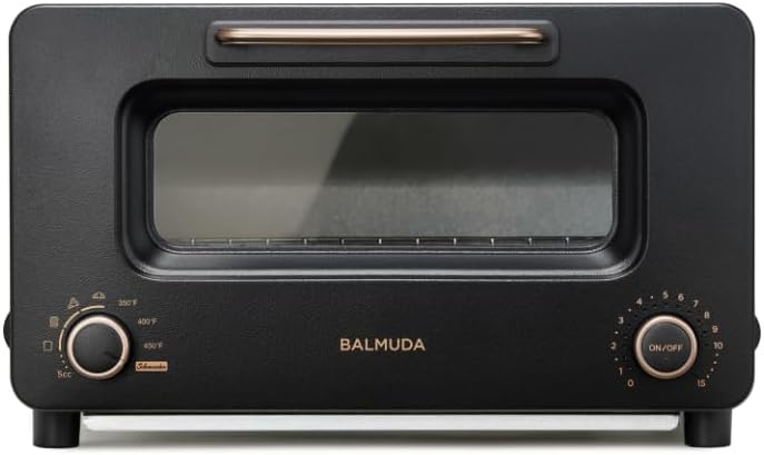 BALMUDA The Toaster Pro Mini-four vapeur, 6 modes dont gril salamandre, 14,1 × 12,6 × 8,2 pouces, noir