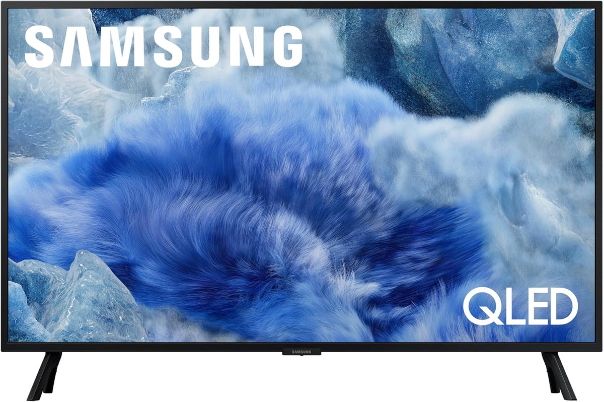 Samsung Téléviseur, 32 pouces, 100% volume de couleur avec Quantum Dot, 4K UHD, 144Hz, Modèle 2025, Q4 processeur, QLED, design fin