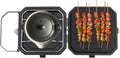 Plaque de cuisson, acier inoxydable, Pour Cuisine Familiale, pliable, 2 Brûleurs, GAOUSD, réglable, Puissance de Feu Réglable, portable, Barbecue