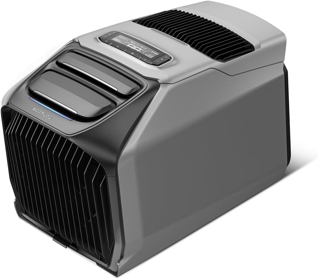 Climatiseur portable Powerness, Climatiseur Mobile avec Autonomie 8h, 6100 BTU, 6800 BTU, 1800 W, 2000 W, 1024 Wh, 1000 W, 50 cm, 44 dB