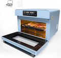 Four grille-pain, 20 L, acier inoxydable, PYD Life, 220 V, 1300 W, 40, 9 × 48, 3 × 32, 5 cm, 26 × 17 cm, 1, 18 ml, 6 modes, 232, 2 °C, verre
