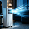 Wuufake Climatiseur, 12000 BTU, télécommande, 2 Vitesses, 48 dB, 2 Vitesses de Vent, 16°C, Minuterie 24h, sans Vidange, portable