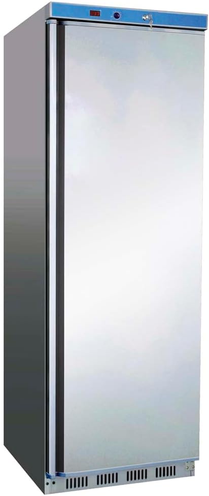 Congélateur MBH - MAQUINARIA BAR HOSTELERÍA, acier inoxydable, 626 × 740 × 1865 mm, 230 V, 15 °C, 230V, 50Hz, 50 Hz, 7 étagères, porte réversible