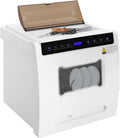 Lave-vaisselle Armanyya, nettoyage avec rotation à 360°, 52 dB, température de l'eau 72 °C pour laver la vaisselle, 4 modes, 6 programmes, portable