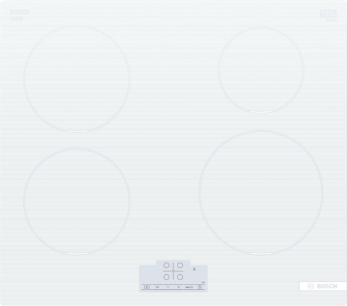 Bosch PUE612BB1E Plaque de cuisson, 60 cm, 1 kW, minuterie