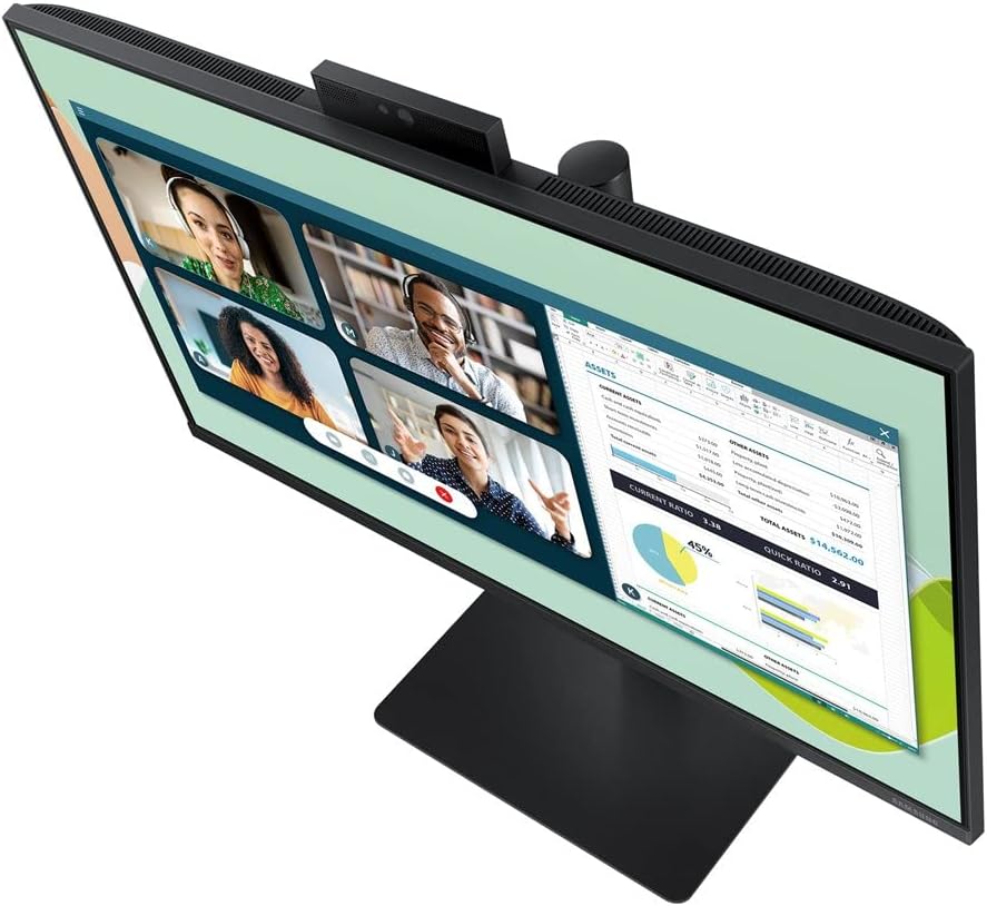 Téléviseur Samsung S40VA 1920x1080, écran PC professionnel 24' avec Webcam intégrée S40VA, 5ms, Hub USB, Full HD, dalle IPS, Freesync AMD