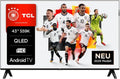 TCL 43S59K Téléviseur, 108 cm, Wi-Fi, TV QLED 43S59K 108 cm Full HD Aluminium brossé, 43 pouces, 16 W, HDR10, Bluetooth, Android TV