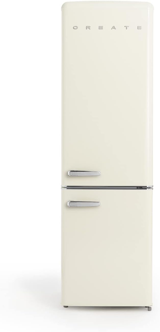 Réfrigérateur CREATE 130o 55x61, avec congélateur, 330 L, verre, 244 L, 245 L, 55 × 61, 5 × 181, 1cm, 244L, 90W, 3 étagères, ouverture 130o