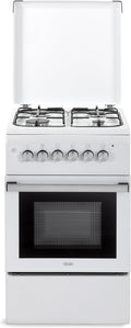De'Longhi Cuisinière, 50 cm, réglable, 50 × 55 cm, 500 mm, 885 mm, 52 l, DL554EW2, 4 fonctions, 4 feux, 52 litres, fonction gril