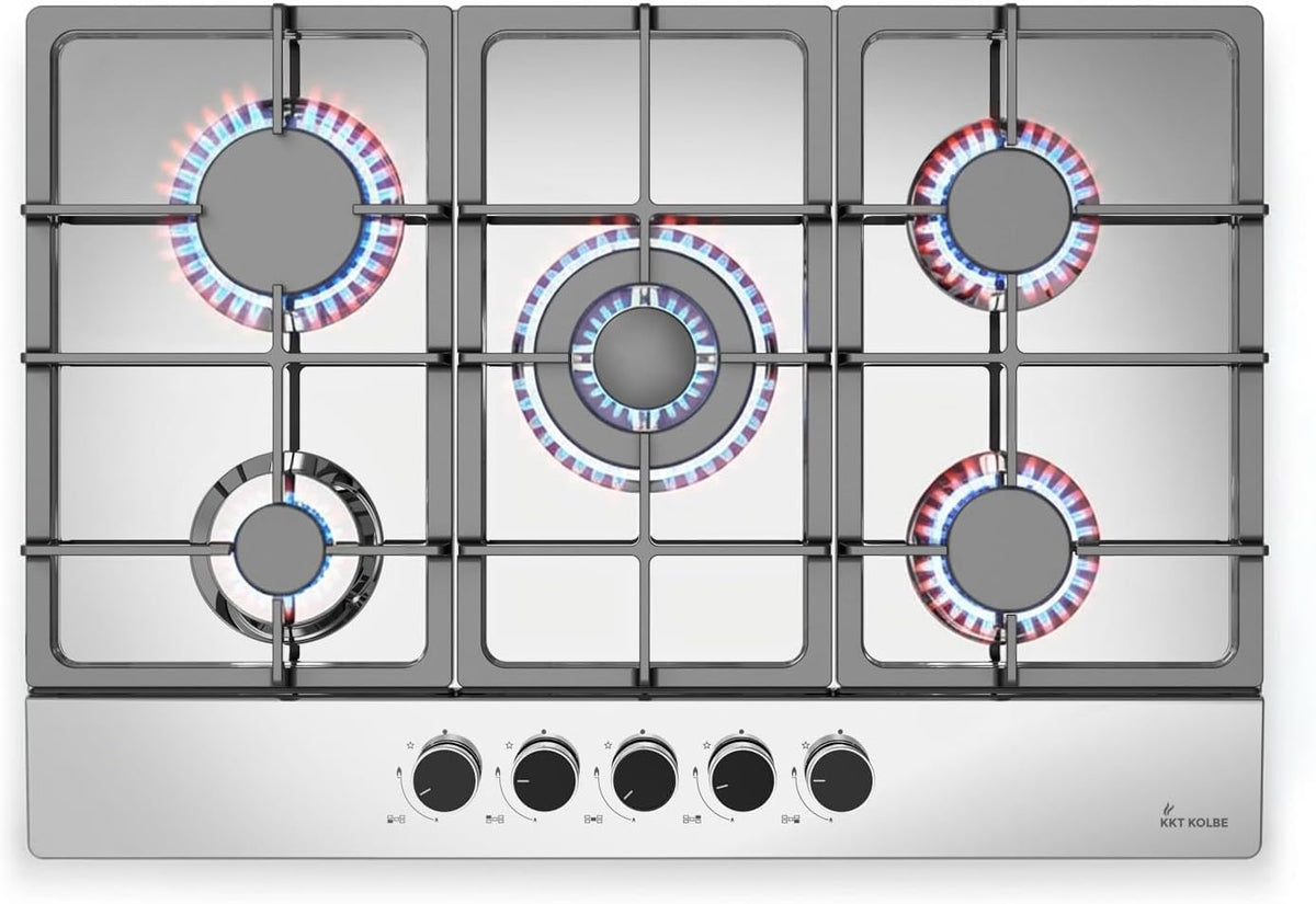 KKT KOLBE G805ED Plaque de cuisson, 74 cm, réglable, acier inoxydable, 10, 6 kW, 5 zones