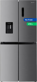 GEDTECH GMP470IXT Réfrigérateur, No Frost, acier inoxydable, 470L, 301L, 169L, - Distributeur d'eau