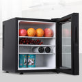 DDZJTPP Congélateur, 400 × 398 × 480 mm, Refroidisseur de Porte Unique à économie d'énergie pour Boissons et cosmétiques 40L, verre, 28 dB