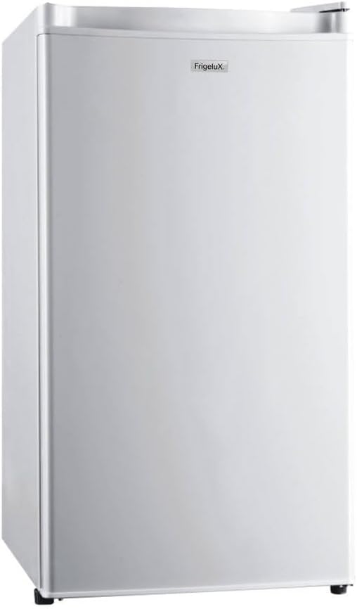 FrigeluX RTT89BE Réfrigérateur, 45 × 49 × 83, 1 cm, éclairage LED, verre, 88 L, 41 dB, 88L, réglable, porte réversible