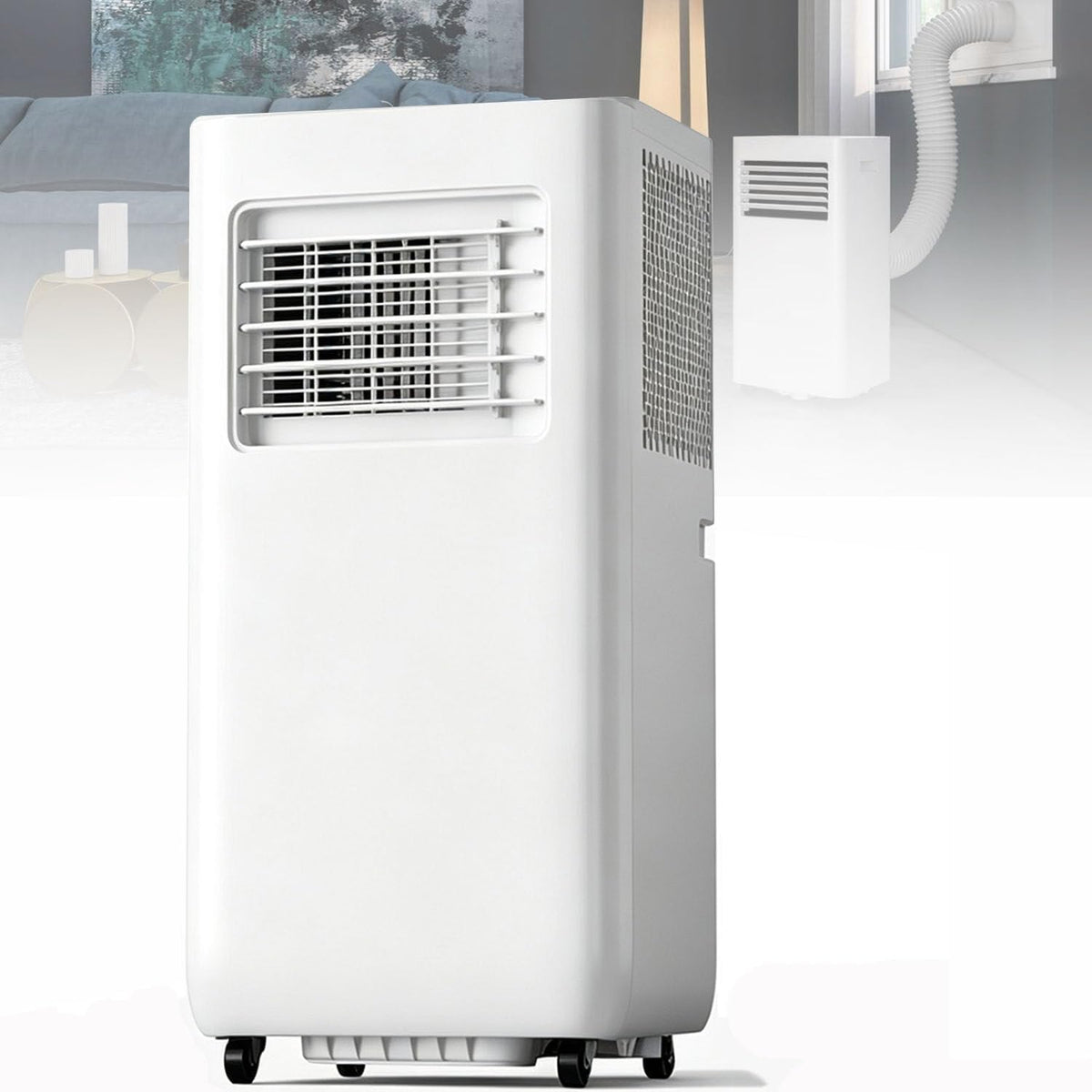 Climatiseur portable GEJLELDS 4-en-1 14000BUT, télécommande, 14000 BTU, 35 dB, 4 Modes, 14000BTU, 32 °C, unité de climatisation puissante 14000BTU