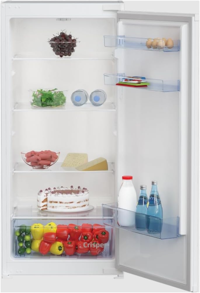 Beko Réfrigérateur, éclairage LED, 198 L, BLSA210M4SN, 198l, 1 Porte, encastrable, moteur Inverter