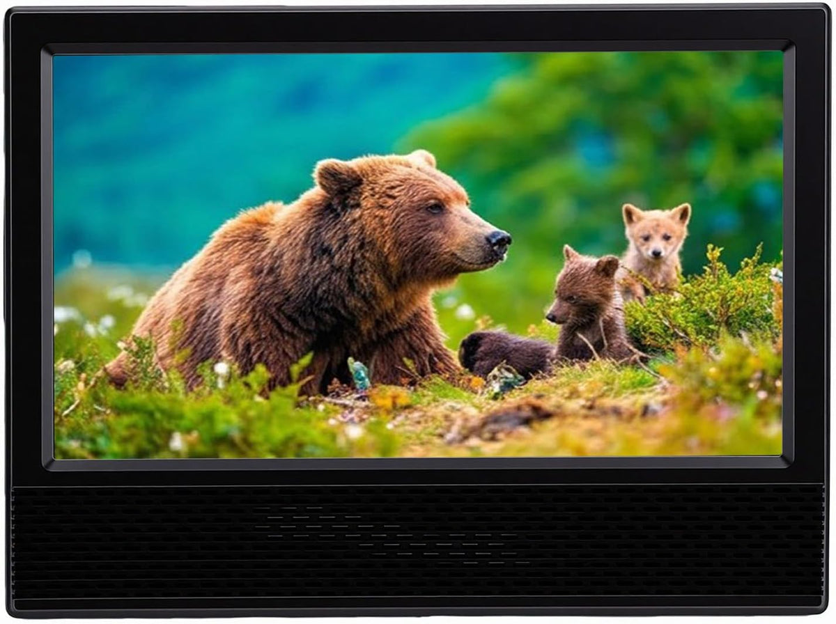 Téléviseur portable, 14 pouces, télécommande, Camping, Fockety, 3, 5 mm, 20 W, Petit Téléviseur Numérique LED avec Antenne et Télécommande