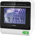 IsEasy Lave-vaisselle, 950 W, écran LED et Commande Tactile pour Appartement, éclairage LED, verre, 230 V, 5 L, 43 cm, 39 cm, 46 cm, 26 cm