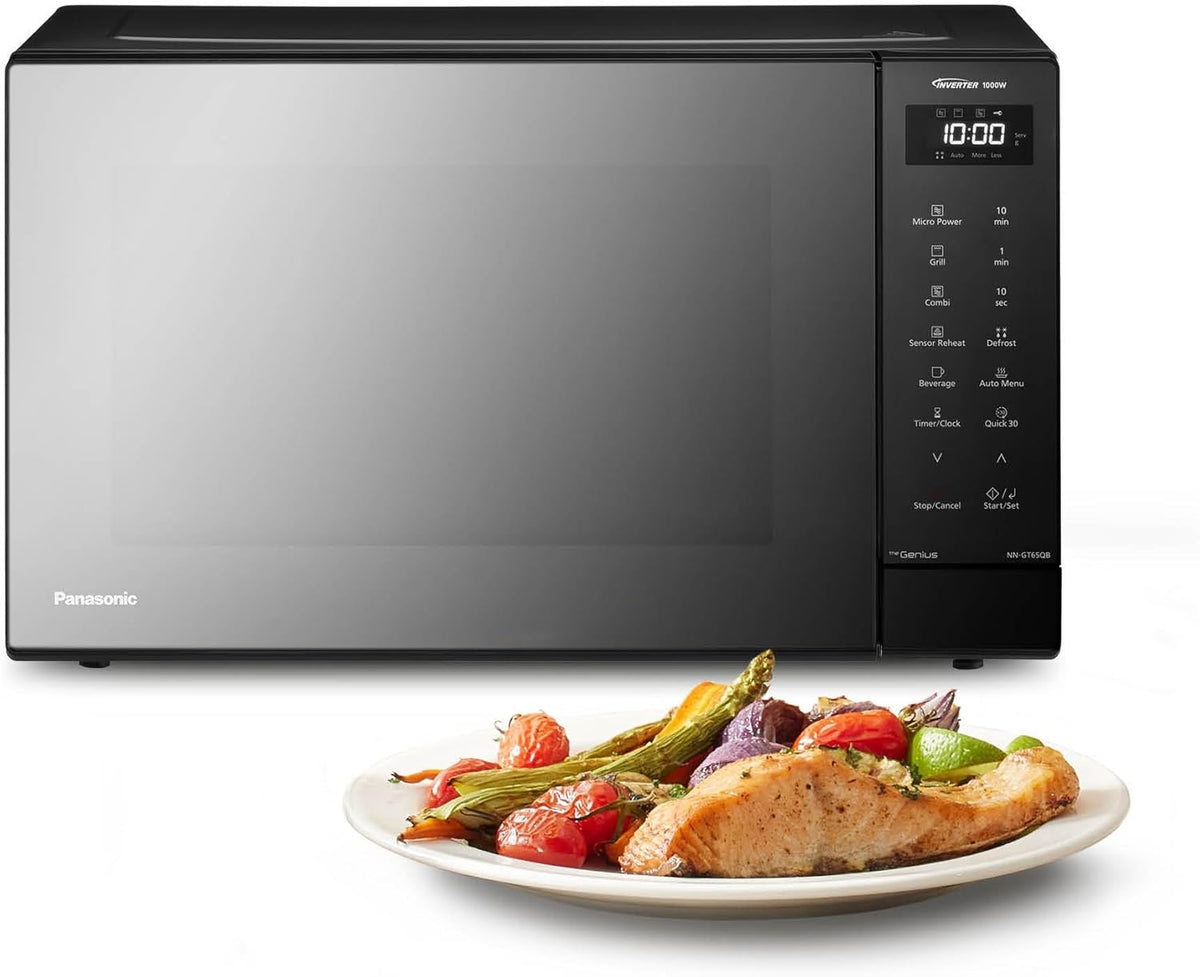 Four micro-ondes, 31 L, éclairage LED, Panasonic, 1 000 W, 7 Niveaux, 1100 W, 1000 W, 3 niveaux, 7 Niveaux de Puissance, NN-GT65QBEPG