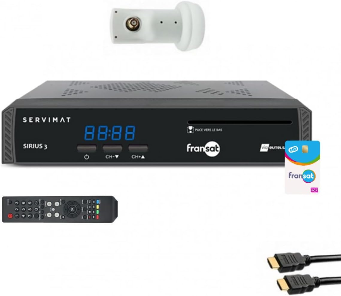 télécommande, Servimat Récepteur TV satellite, minuterie